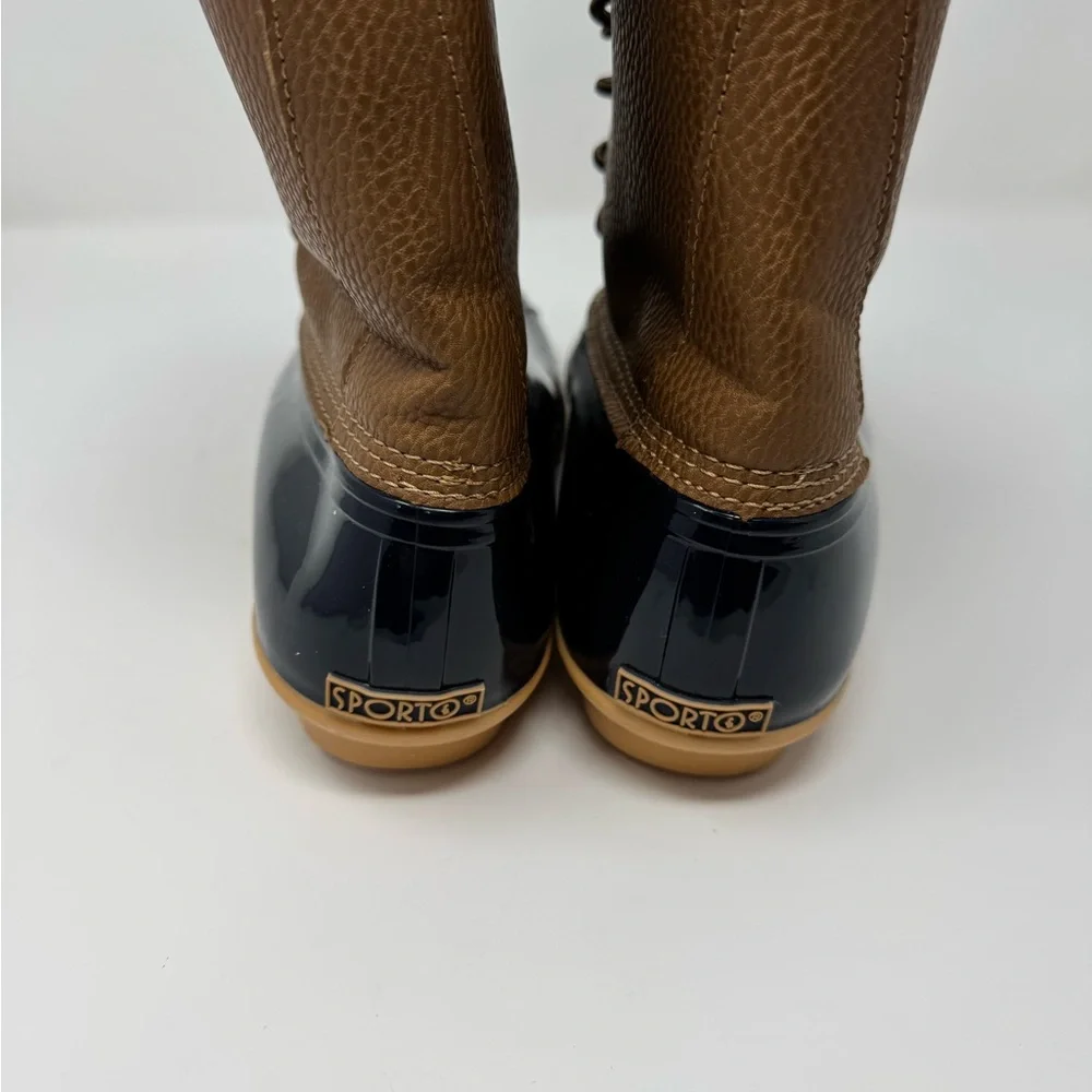Sporto Women’s Boots Size 10 Faux Fur‎ Lining Blue Brown Exterior
